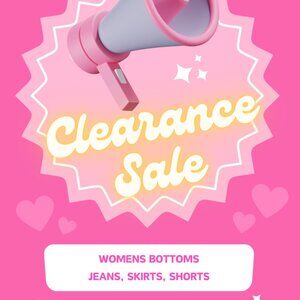 Womens Bottoms Jeans Skirts and Shorts Live Show Clearance Sale